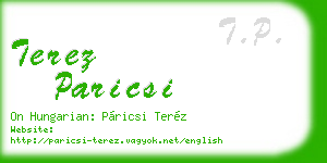 terez paricsi business card