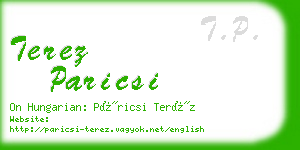 terez paricsi business card